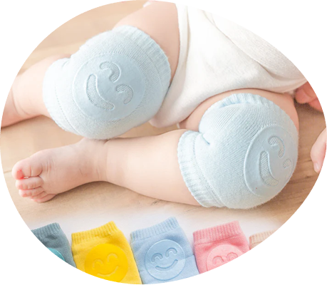 Terry Baby Socks Knee Pads